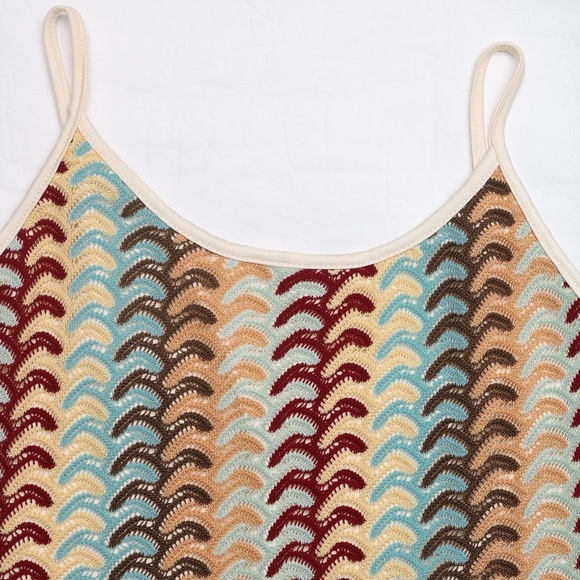 Multicolor Patterned Midi Dress - Picture 7 of 10